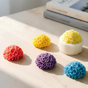 Professional marigold silicone mold for DIY scented candles and handmade soap making