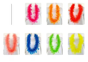 Selection of multiple colors of fluorescent star garlands for festive party decorations