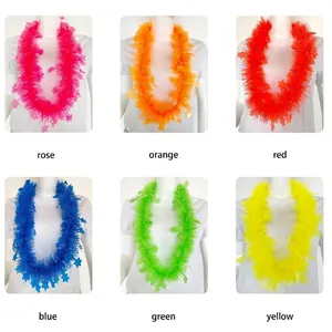 Colorful fluorescent neon star garland necklaces for carnival and festival party decoration