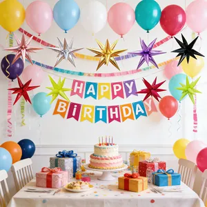 Ballons étoiles explosion 26 pouces colorés pour vos décorations d'anniversaire