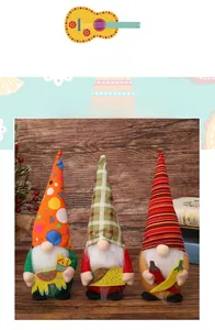 Gnomes de fête mexicaine avec Taco Piñata et piment décorations de carnaval