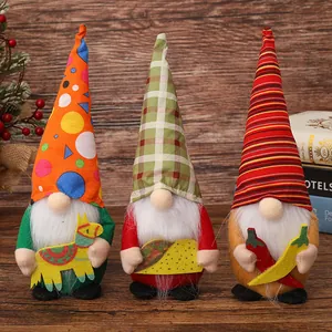 Mexikanische Fiesta Zwerge Plüschdekorationen Cinco de Mayo Gesichtlose Puppen Mit Chili Taco Piñata Für Haus Party Festival Ornamente