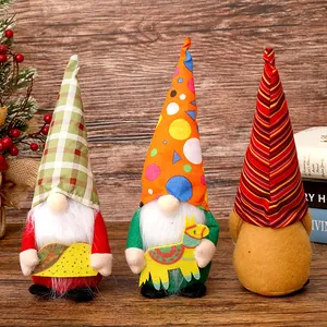 Mexikanische Fiesta Gnom-Plüschpuppen mit Taco und Piñata für Karnevals-Heimdeko.