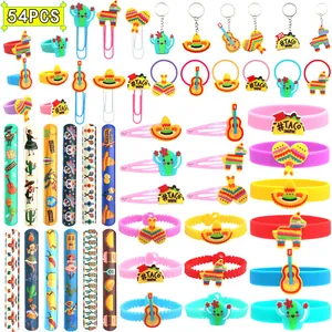 Mexican Fiesta Party Favor Assortment Sombrero Cactus Alpaca Guitar Taco Theme Decorations For Kids Birthday Carnival Gift