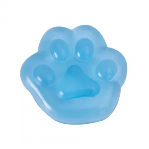 Blue translucent cat paw jelly squishy stress relief toy for kids and adults in 2024