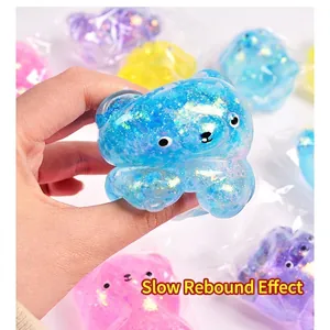 Aurora glitter maltose beer squishy speeltje met een zeer langzaam rebound effect