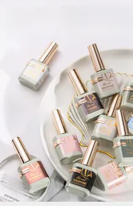 Vielfalt an funktionalen Nagelgelpolierflaschen inklusive Top Coat und Base Coat
