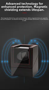 Single automatic watch winder with anti-magnetic shield and premium carbon fiber finish