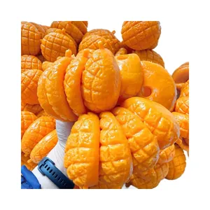 Fundas de juguete blandito naranja con forma de pan de piña para desestresarse DIY