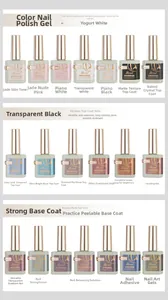 Professionelles UV-Nagelgel-Set inklusive Unterlack, Überlack und Funktionsgelen