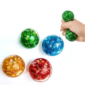 Giocattolo Squishy a Fiocco di Neve di Natale Palla Antistress a Rimbalzo Lento Forma di Renna Mela Regalo per Bambini Adulti