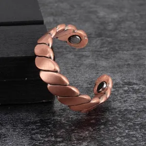 Anello In Rame Magnetico Vintage Design A Corda Intrecciata Gioielli Aperti Regolabili Per Uomini Donne