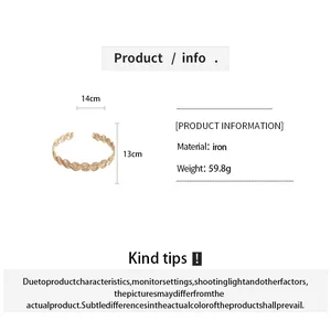 Product information detail showing dimensions and weight for the wave metal choker