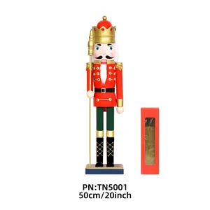 Classic 50cm wooden nutcracker soldier Christmas ornament 20 inch figurine gift