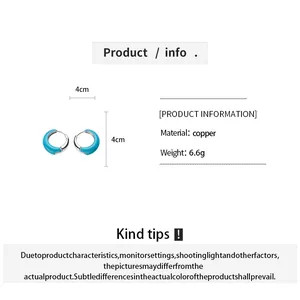 Spécifications techniques et dimensions pour les boucles d'oreilles créoles émaillées