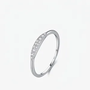 MODIAN S925 Sterlingsilber Moissanit Ring Für Damen D Farbe VVS1 GRA Zertifiziert Minimalistisches Nischendesign Fingerring Luxus Schmuck Geschenk