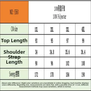 Detailed size chart for women plus size floral strap nightdress made of 100% polyester