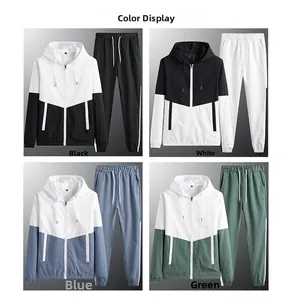 Affichage des couleurs montrant quatre variantes de survêtements à capuche décontractés