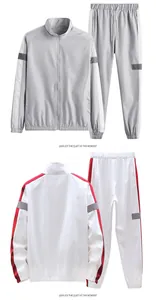Survêtement de sport décontracté pour homme avec veste zippée et jogging assorti