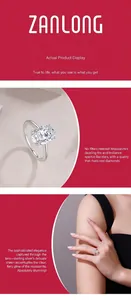 Detail view of 925 sterling silver ring featuring a sparkling oval-cut moissanite stone.