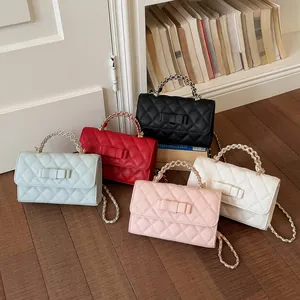 Borsa a Mano da Donna in Pelle PU con Grana Litchi Grande Capacità Borsa a Tracolla con Portafoglio Porta Carte Ufficio Quotidiano