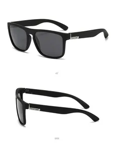 Vues détaillées des lunettes de soleil polarisées D731 pour hommes sous un angle de 45° et de profil