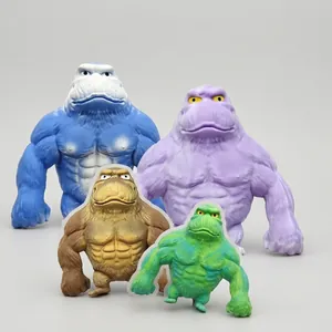 Cartoon Muscle Gorilla Squishy Toy TPR Slow Rebound Stress Relief Gorilla Sensory Toy For Adults Teens Office Desk Fun Toy