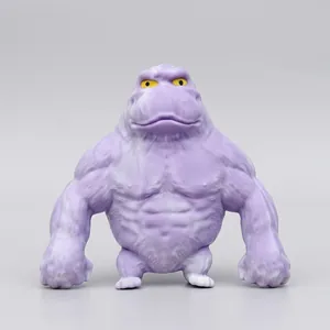 Purple muscle gorilla decompression toy made of TPR material for stress relief 19x20cm