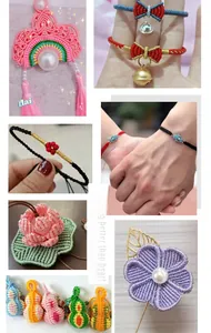 Handmade jewelry examples crafted with 0.6mm non-elastic braided DIY jade thread
