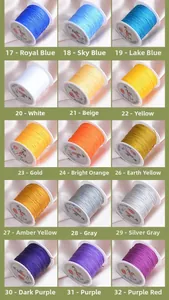 Various colors of #73 jade jewelry threads 0.6mm for DIY bracelet weaving and beading