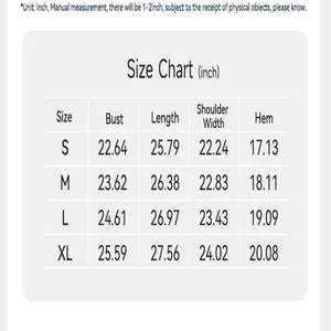 Detailed size chart for women sports hoodie yoga jacket with bust and length in inches