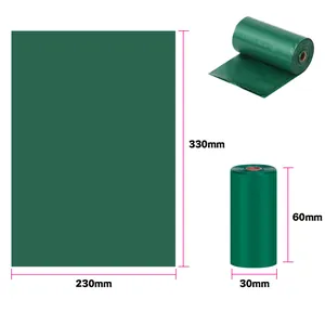 Bolsa biodegradable verde para excrementos de perro 230x330mm para gestión ecológica de residuos