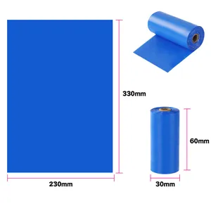 Rollo de bolsas azules biodegradables para excrementos de perro de 230mm x 330mm