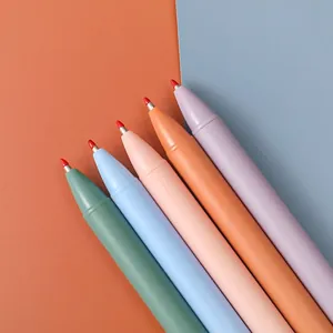 Minimalist 0.5mm Macaron Morandi colored gel pens set for students in retro office style