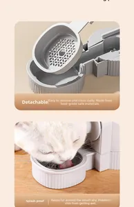 Splash-proof detachable hanging water dispenser for cats with food-grade safe material
