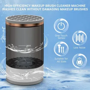 Electric Makeup Brush Cleaner Automatic Rotating Cleansing Tool USB Charging Fast Drying Silicone ABS Washer For Women Beauty