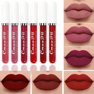 CmaaDu 6-piece matte liquid lipstick set featuring several long-lasting intense shades