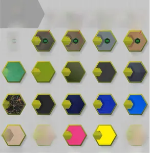 Detailed color chart for Uni Cordura tactical morale patches in 20 various shades