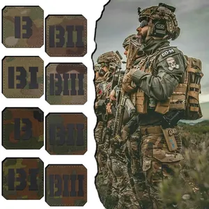 Écussons tactiques découpés au laser motifs camouflage B BI BII BIII taille 8x5cm patch