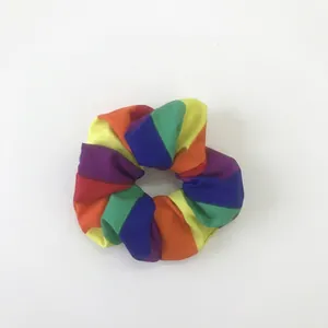 Lebendiger Haargummi mit Regenbogenstreifen für vielseitige Frisuren und den täglichen Gebrauch