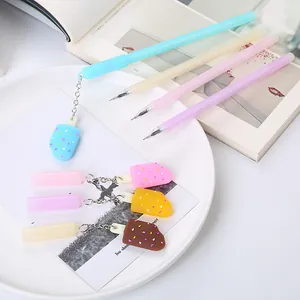Creative popsicle pendant gel pens in pastel colors for student gifts and stationery.