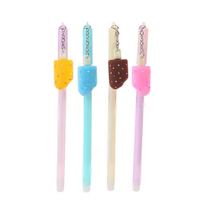 Creative colorful neutral pens featuring adorable ice cream pendants for student gifts