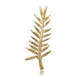 Elegant Alloy Rhinestone Leaf Brooch For Women Korean Style Plant Branch Lapel Pin Versatile Suit Accessories Jewelry Gift