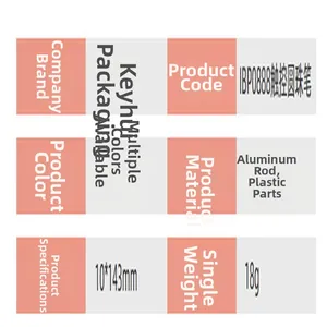 Detalles técnicos del bolígrafo táctil de aluminio, peso 18 g, tamaño 10x143 mm