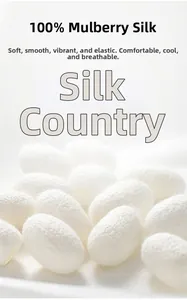 Close-up of premium white silkworm cocoons for 100% pure mulberry silk scarf material detail