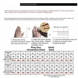 Detailed ring size measurement guide and international finger size conversion chart