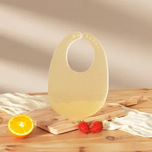 Baby Silicone Waterproof Bib With Large Food Catcher Adjustable Soft Infant Toddler Feeding Bibs Easy To Clean Cartoon Bib