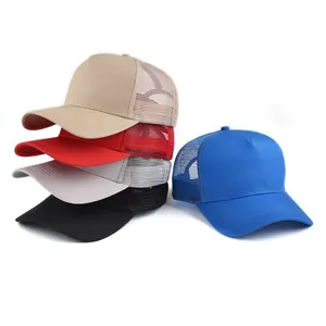 Cappellini trucker a 5 pannelli traspiranti in vari colori per la protezione solare