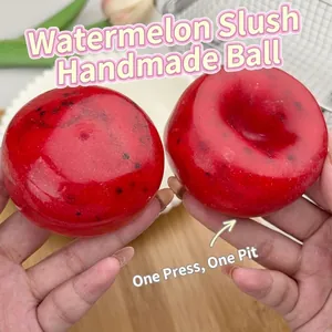 Watermelon Slushie Squishy Toy Stretchy TPR Stress Relief Sensory Fidget Ball For Kids And Adults Desk Ornament