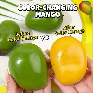 Creatief kleurveranderend mango squishy speelgoed voor stressverlichting slow rebound